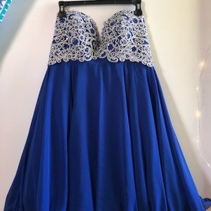 Sapphire Blue Homecoming/Formal Dress